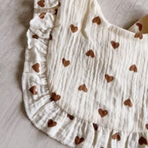 Babero muselina amor